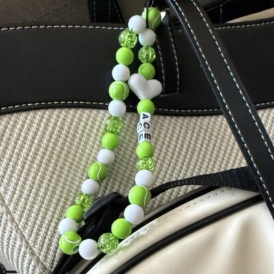 Tennis phone charm