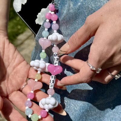 Girl Power phone charm